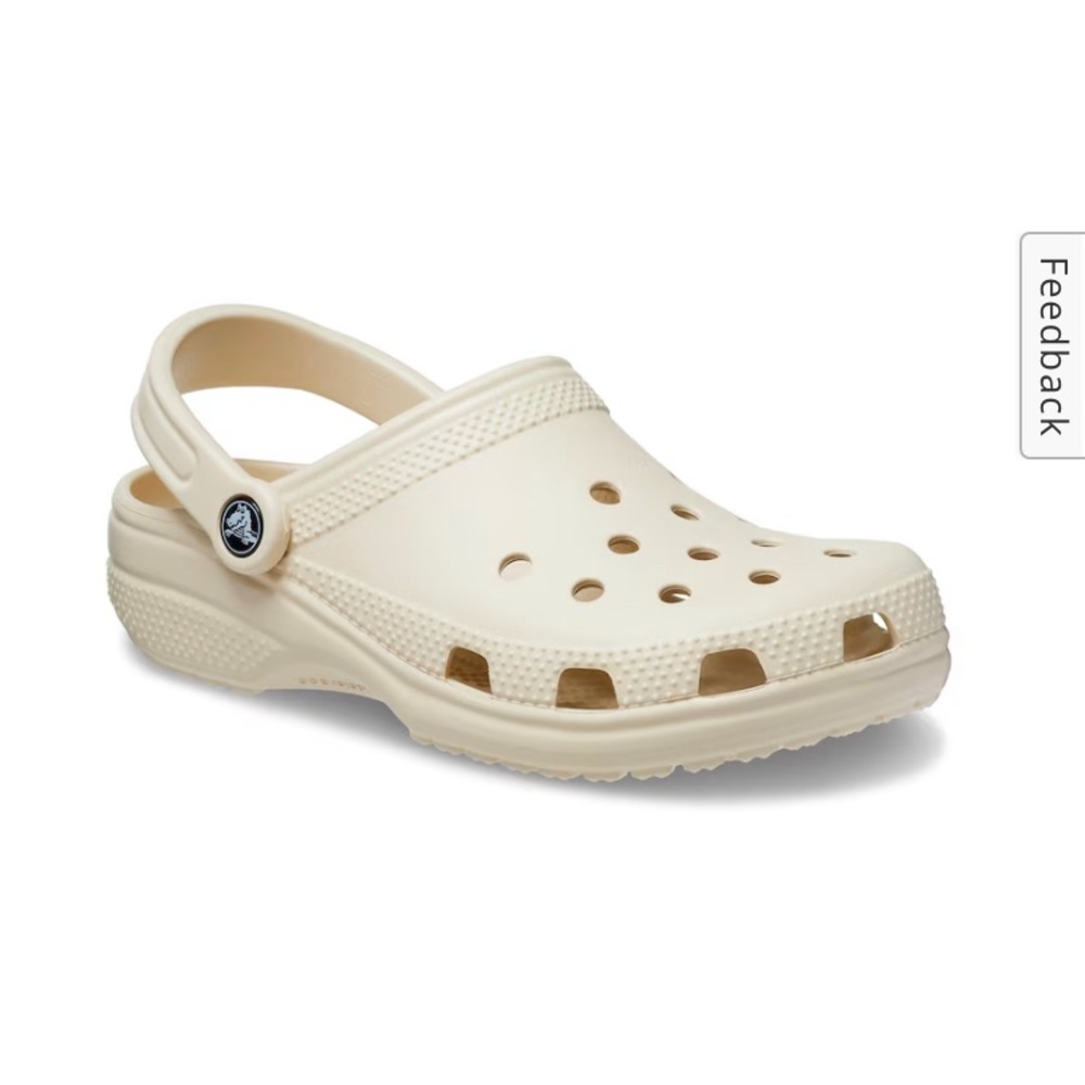 Classic Crocs in Bone cream color - like new!